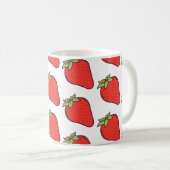Cute Strawberry Pattern Koffiemok (Voorkant rechts)
