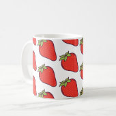 Cute Strawberry Pattern Koffiemok (Voorkant links)