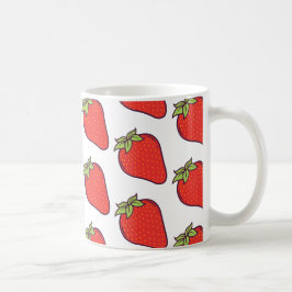 Cute Strawberry Pattern Koffiemok