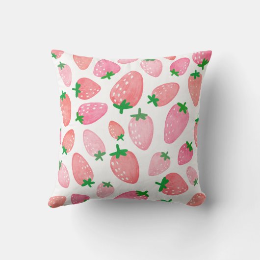 Cute Strawberry Pattern Kussen (Achterkant)