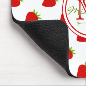 Cute Strawberry Pattern Muismat (Hoek)