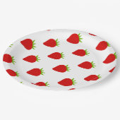 Cute Strawberry Pattern Papieren Bordje (Gekanteld)