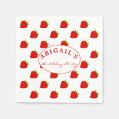 Cute Strawberry Pattern Personalized Servet (Voorkant)