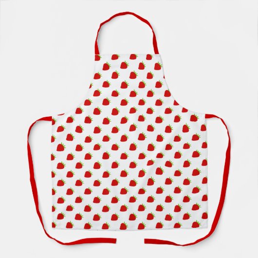 Cute Strawberry Pattern Schort (Voorkant)