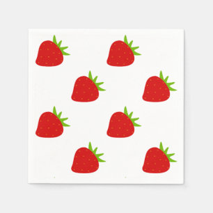 Cute Strawberry Pattern Servet