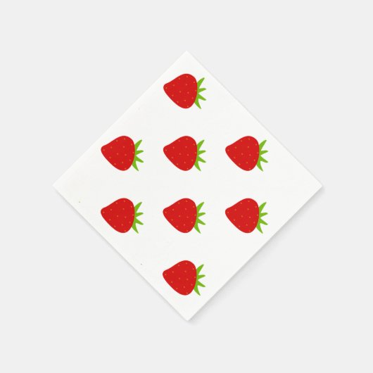 Cute Strawberry Pattern Servet (Hoek)
