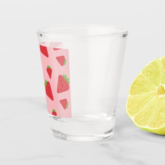 Cute Strawberry Pattern Shot Glas (Rechts)