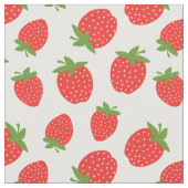 Cute Strawberry Pattern Stof (Close Up)