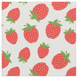 Cute Strawberry Pattern Stof