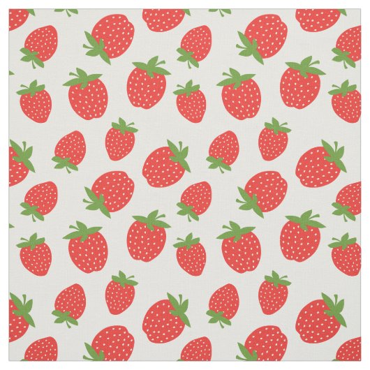 Cute Strawberry Pattern Stof (Swatch)