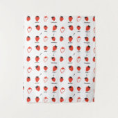 Cute Strawberry Pattern Tapestry Room Decor Wandkleed (Voorkant)