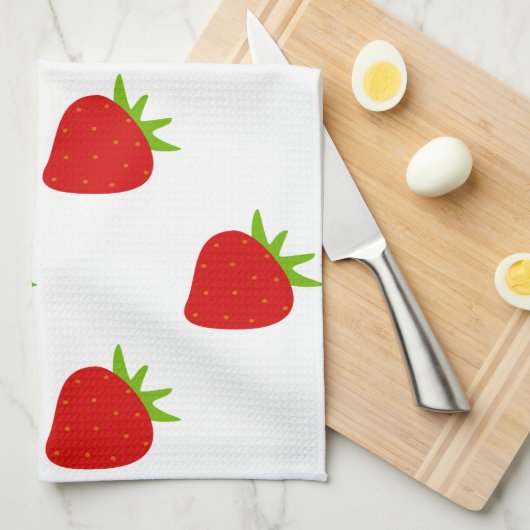 Cute Strawberry Pattern Theedoek (Quarter Fold)