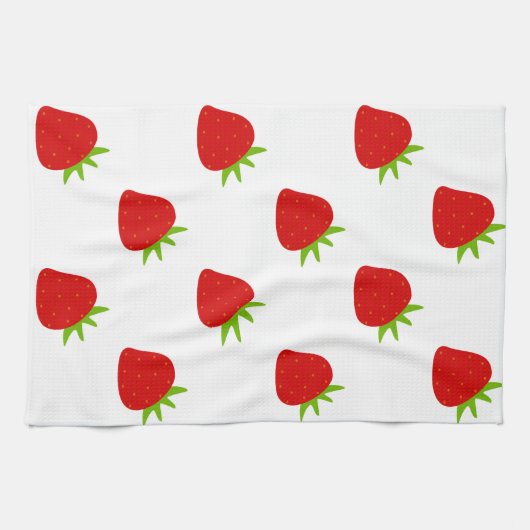 Cute Strawberry Pattern Theedoek (Horizontaal)