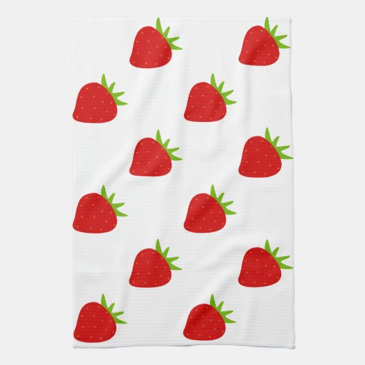 Cute Strawberry Pattern Theedoek (Verticaal)
