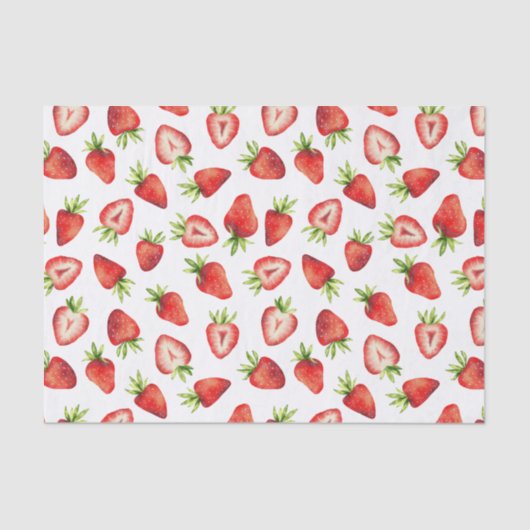 Cute Strawberry Pattern Tissuepapier (Voorkant)
