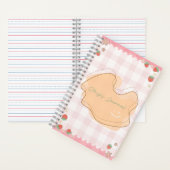 Cute Strawberry Personalized Journal Notitieboek (Binnen)