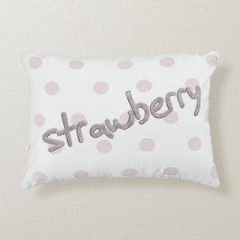 Cute Strawberry Pillow Accent Kussen