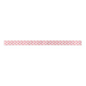 Cute Strawberry Pink Gingham Play Satijnen Lint (Voorkant)
