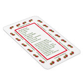 Cute Strawberry Recipe Magnet Magneet (Rechterzijde)