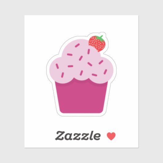 Cute Strawberry Shortcake Sticker (Vel)