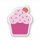 Cute Strawberry Shortcake Sticker (Voorkant)