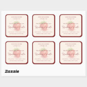 Cute Strawberry - Sweet Valentine Candle Label (Vel)
