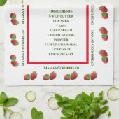 Cute Strawberry Thereipe Theedoek (Gevouwen)