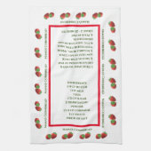 Cute Strawberry Thereipe Theedoek (Verticaal)