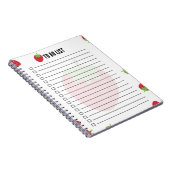 Cute Strawberry To-Do List Notepad Notitieboek (Rechterzijde)