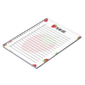 Cute Strawberry To-Do List Notepad Notitieboek (Linkerzijde)