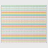 Cute strepen en polka dots in pastelkleuren cadeaupapier (Vlak)