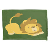 Cute Stretching Cartoon Lion Kussensloop (Voorkant)