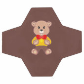 Cute strikdas teddybeer bruine voetbal (Enkel)