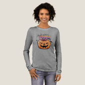 Cute Strikpompoen Halloween Feest T-shirt (Voorkant)