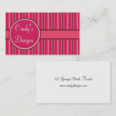 Cute Stripe Visitekaartje (Voorkant / Achterkant)