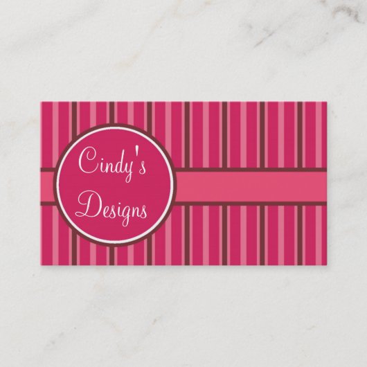 Cute Stripe Visitekaartje (Voorkant)