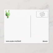 Cute Striped Bunny Briefkaart (Achterkant)