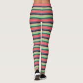 Cute Striped  kleuren Leggings (Achterkant)