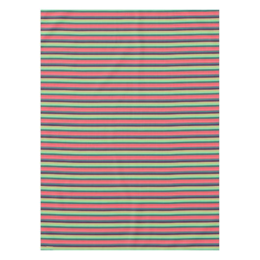 Cute Striped kleuren Tafelkleed (Voorkant)