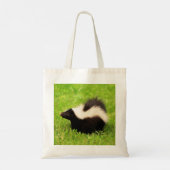 Cute Striped Skunk Tote Bag (Achterkant)