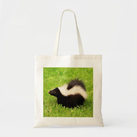 Cute Striped Skunk Tote Bag (Voorkant)