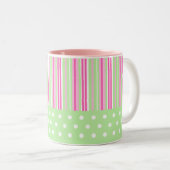 Cute Stripes en Polka Dots mok (Voorkant rechts)