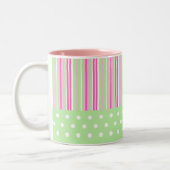 Cute Stripes en Polka Dots mok (Links)