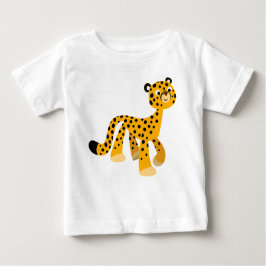Cute Stroll Cartoon Cheetah Baby T-Shirt