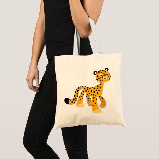 Cute Stroll Cartoon Cheetah Bag Tote Bag (Voorkant (product))