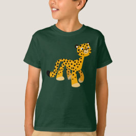 Cute Stroll Cartoon Cheetah Children T-Shirt