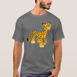Cute Stroll Cartoon Cheetah T-Shirt