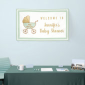 Cute Stroller Baby shower Welcome Spandoek (Beurs)