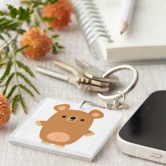Cute Strong Cartoon Beer AcrylSleutelhanger Sleutelhanger