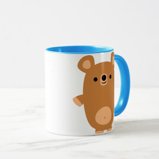 Cute Strong Cartoon Beer Mok (Voorkant rechts)